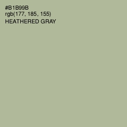 #B1B99B - Heathered Gray Color Image
